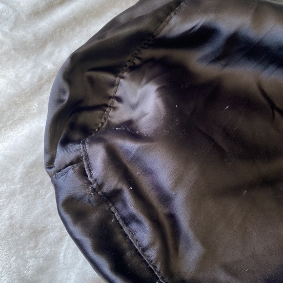 Black & gold VS Pink Messenger bag satin & canvas - Picture 12 of 16